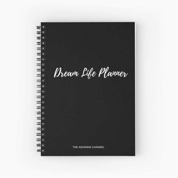 Dream Life Planner -Blk Spiral Notebook