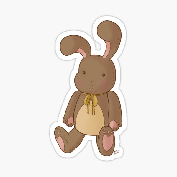 Brown Bunny (sticker) Sticker