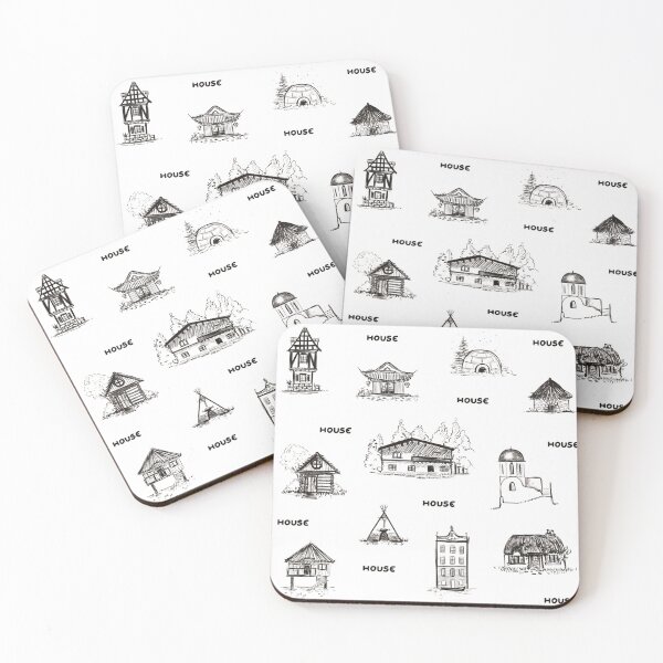 Item preview, (Graphite Drawing) Houses in the World designed and sold by lettieblue.