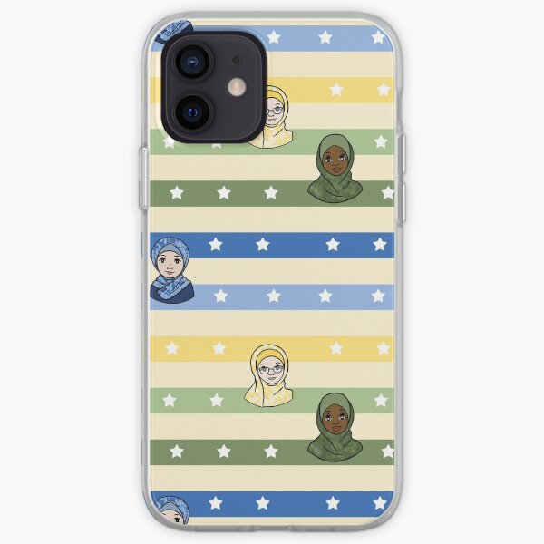 Original Muslim Me Stars & Stripes Hijabi Cartoon iPhone Soft Case