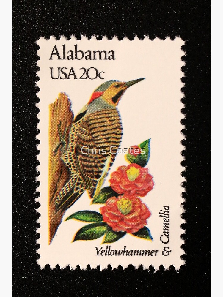 1982 20c Alabama State Bird Flower Postage Stamp