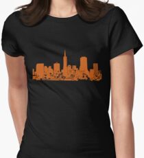 Sucka Free Orange! Women's Fitted T-Shirt