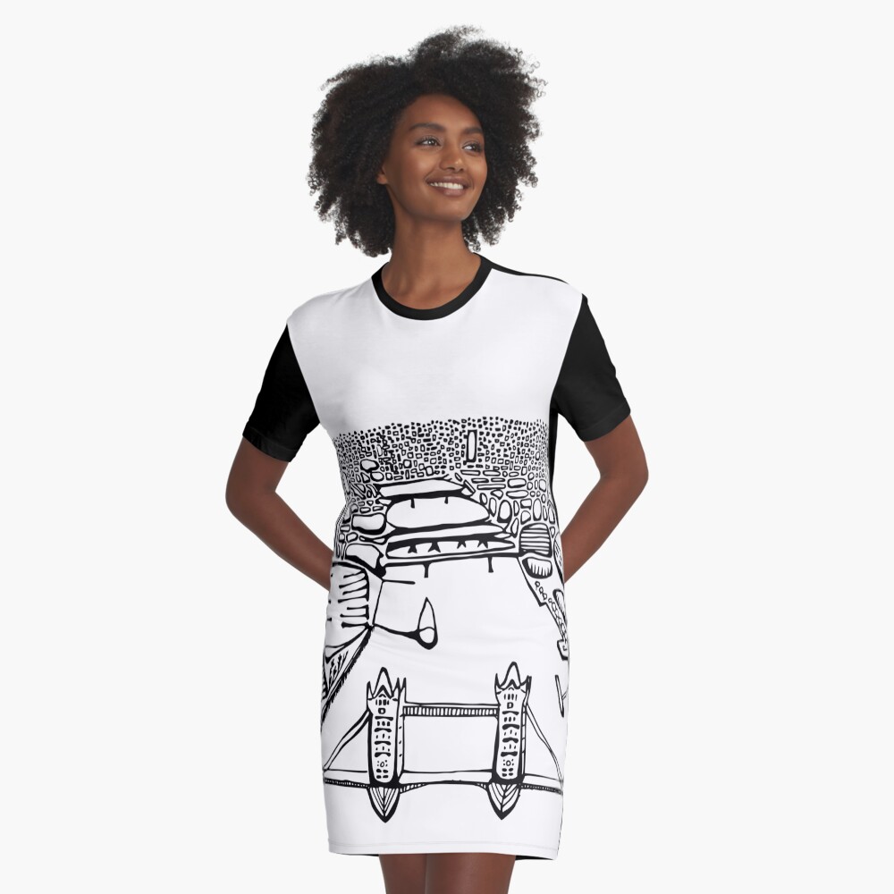 Item preview, Graphic T-Shirt Dress designed and sold by Philcohnartist.