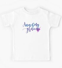 Amazing Grace - Inspirierende christliche Botschaft von "Christlichen Frauen, die Jesus lieben" Kinder T-Shirt