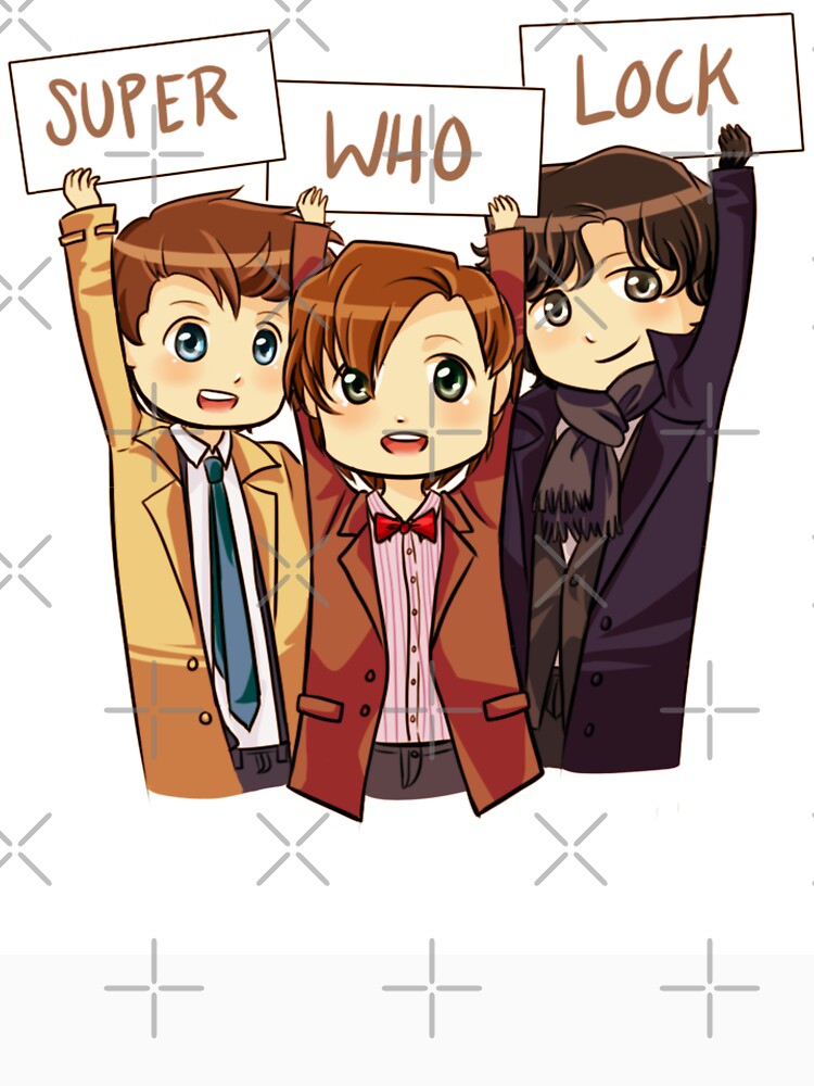 Chibi SuperWhoLock by ScissorCrazy