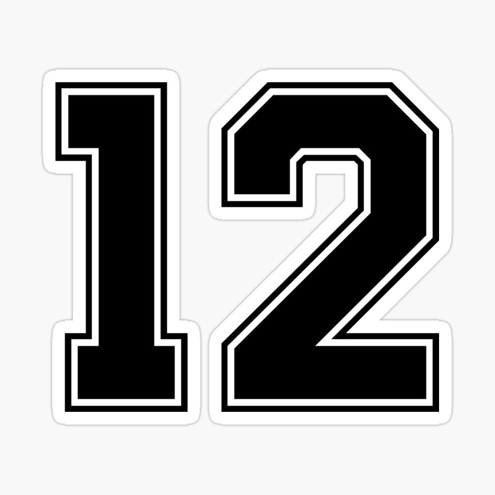 12 jersey number football