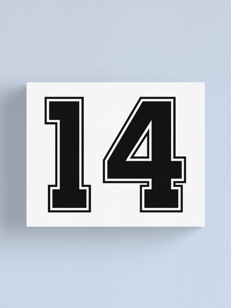 49 American Football Classic Vintage Sport Jersey Number in black number  on white background for american football, baseball or basketball Sticker