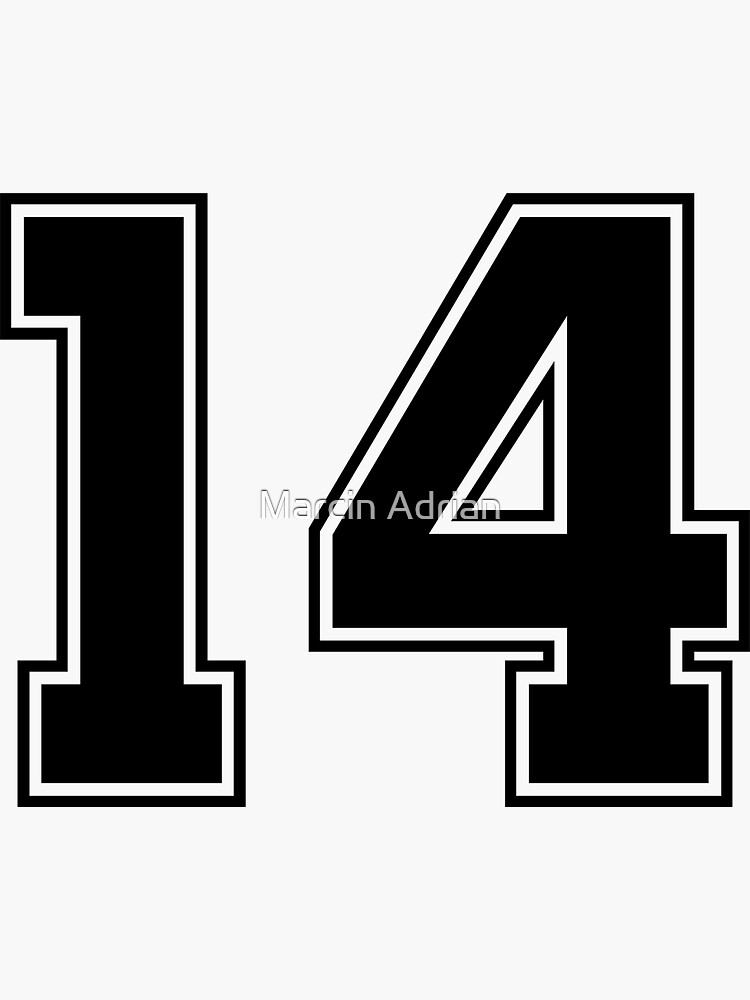 Paul Konerko #14 Jersey Number Sticker for Sale by StickBall