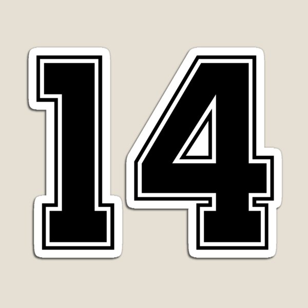 21 American Football Classic Vintage Sport Jersey Number in black number on  white background for american football, baseball or basketball Poster by  Marcin Adrian