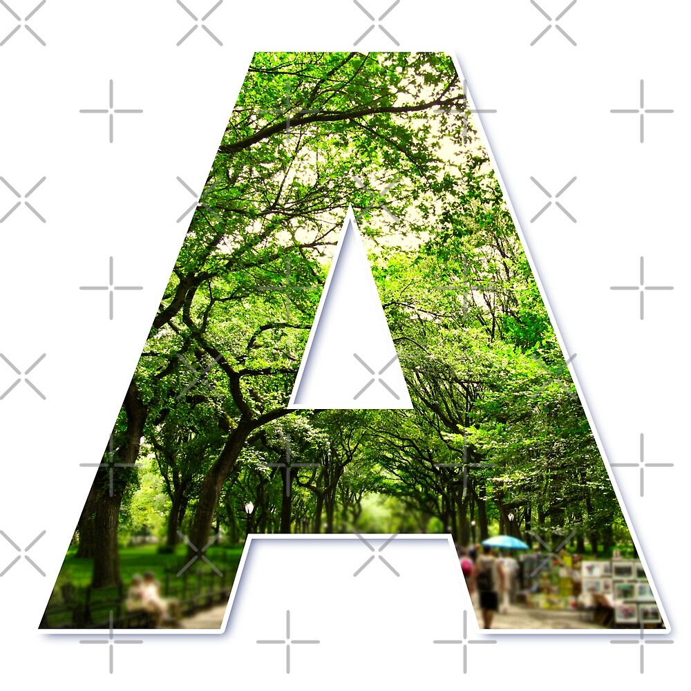 Central Park - Letter A — Poster