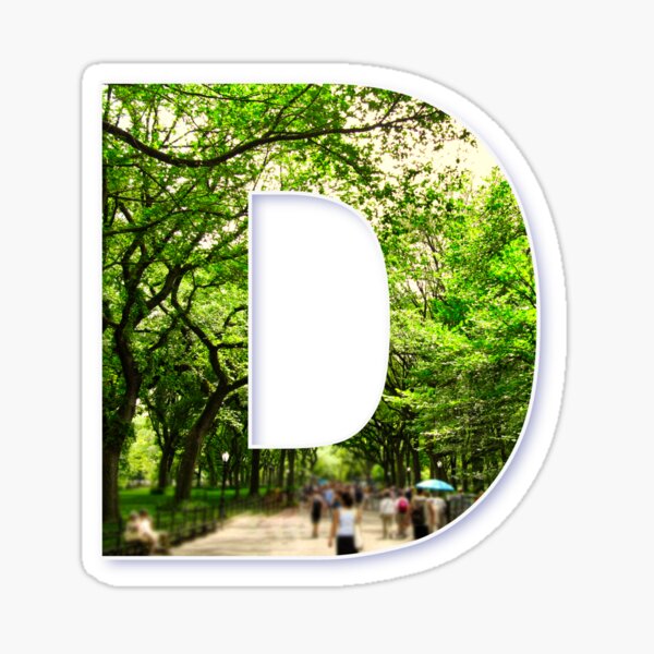 Central Park - Letter "D" Sticker