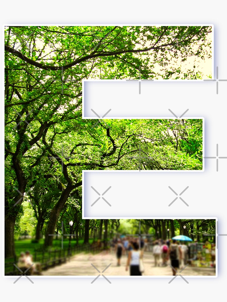 Central Park - Letter "E" by planet-eye