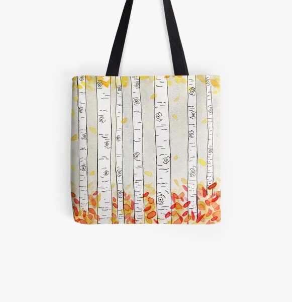 autumn aspen All Over Print Tote Bag