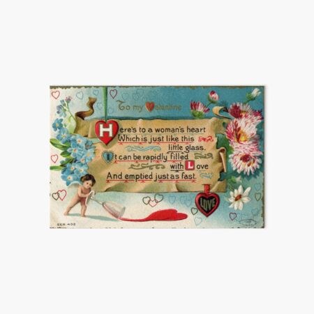 Vintage Victorian Valentine's Card Artwork / Valentine / Love