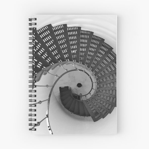 Item preview, Minimalist Spiral Vintage Cabo Rojo, Puerto Rico Lighthouse Black and White Photography designed and sold by ShikitaMakes.