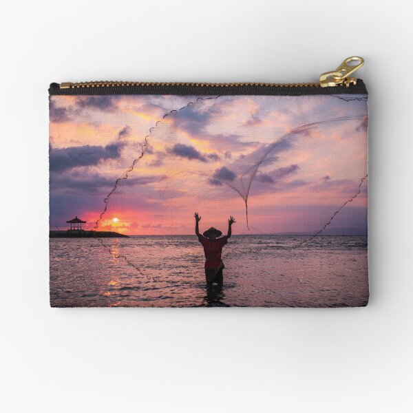 Bali Sunrise Fisherman Zipper Pouch