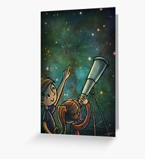 Stargazing Greeting Card