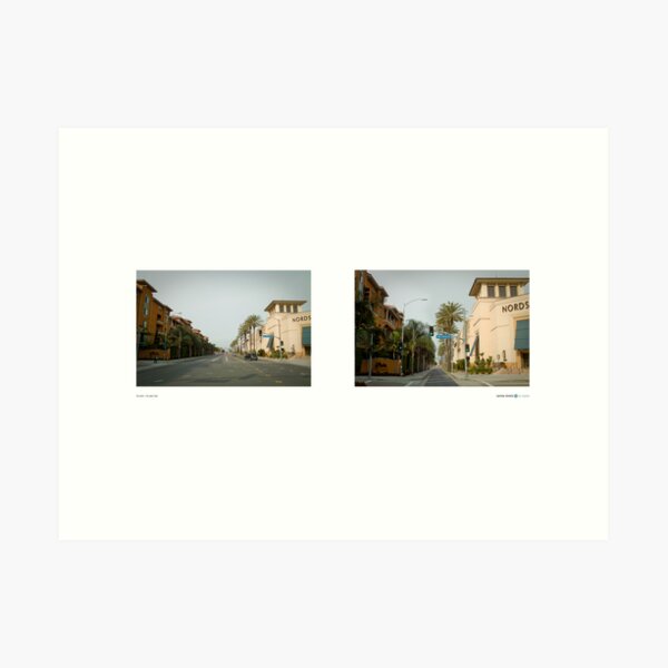 3rd Street + The Grove Drive, Los Angeles, California, USA...narrowed. Art Print