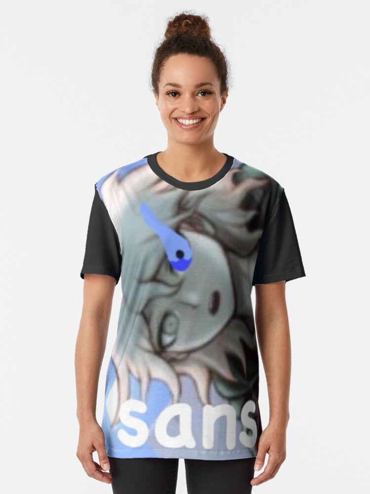 Alternate view of Minecraft sans nagito Graphic T-Shirt