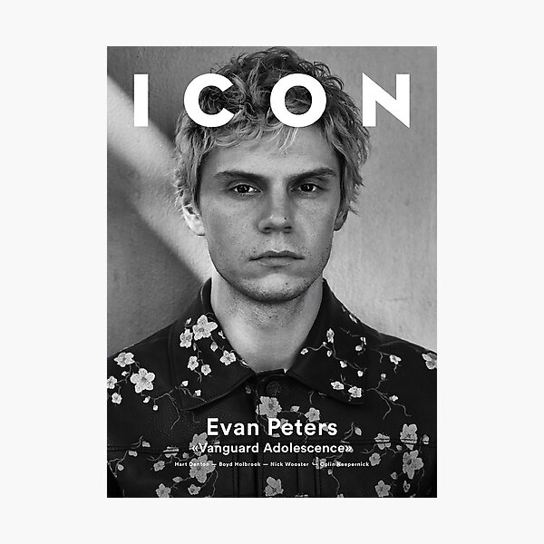 Evan Peters Icon Photographic Print