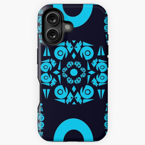 Blue Ornamental Square iPhone Tough Case