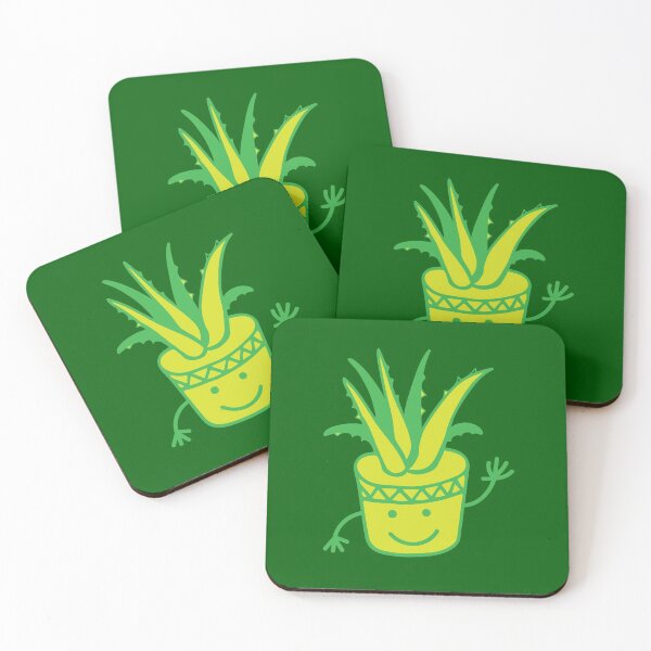 Item preview, Hello Aloe! with cute pot plant waving Hi! designed and sold by jazzydevil.