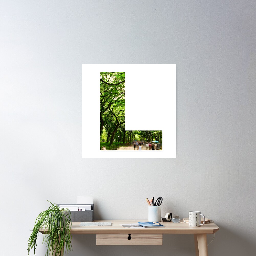 Central Park - Letter "L" Poster