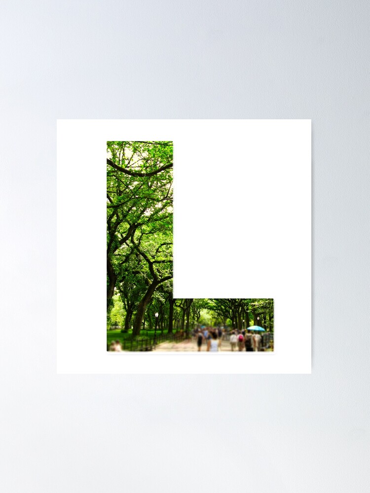 Alternate view of Central Park - Letter "L" Poster