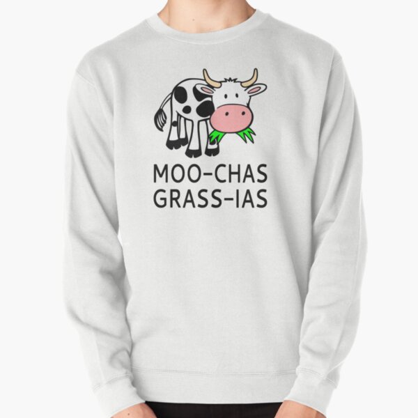 Vista previa del artículo con la obra «Moo-chas Grass-ias (Muchas Gracias)», diseñado y vendido por coolfuntees.