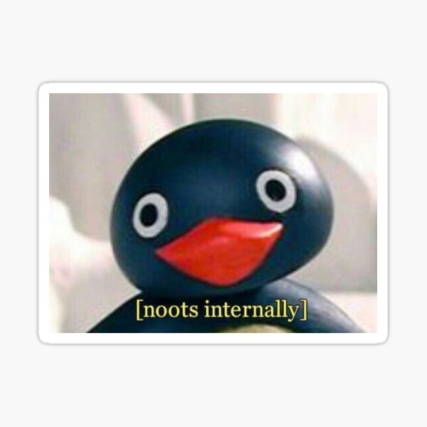 Vista previa del artículo con la obra «noots internamente meme», diseñado y vendido por kmarie98.