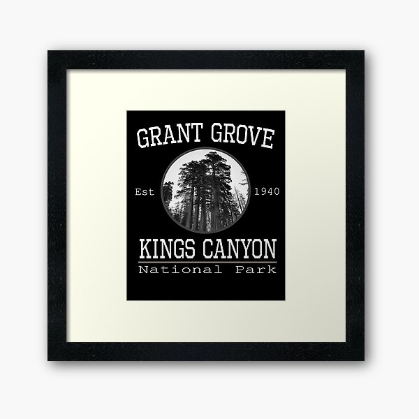 Kings Canyon National Park Grant Grove Framed Art Print