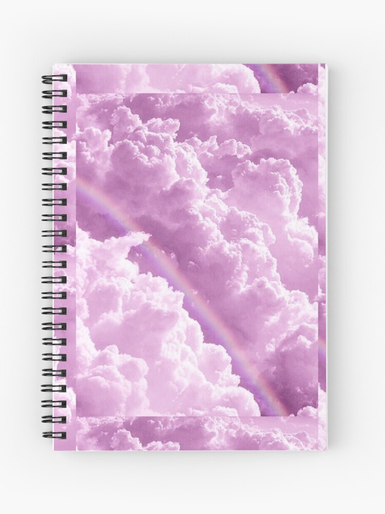 Pink Cloud Aesthetic Spiral Notebook By Benzedriene Redbubble