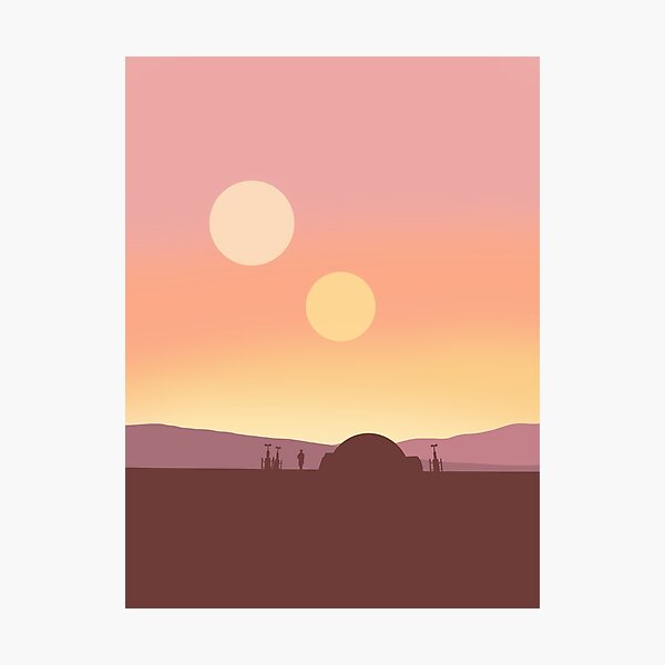 Twin Suns Photographic Print