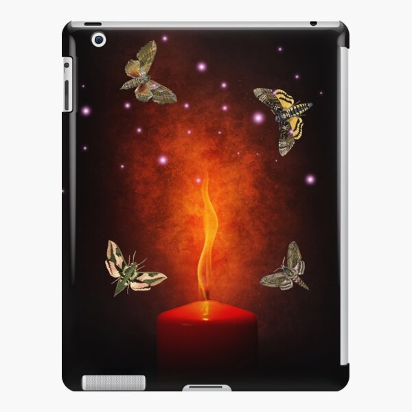 Coque Et Skin Adhesive Ipad Comme Un Papillon De Nuit A Une Flamme Par Lindatroski Redbubble