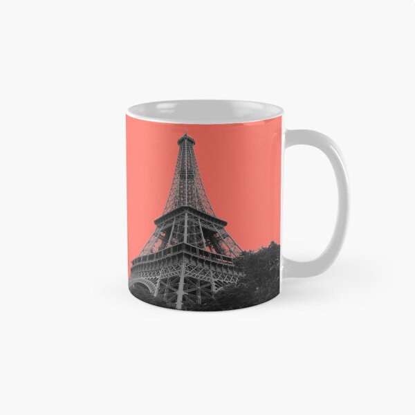 Item preview, Eiffel Tower on living coral ground designed and sold by AHELENE.