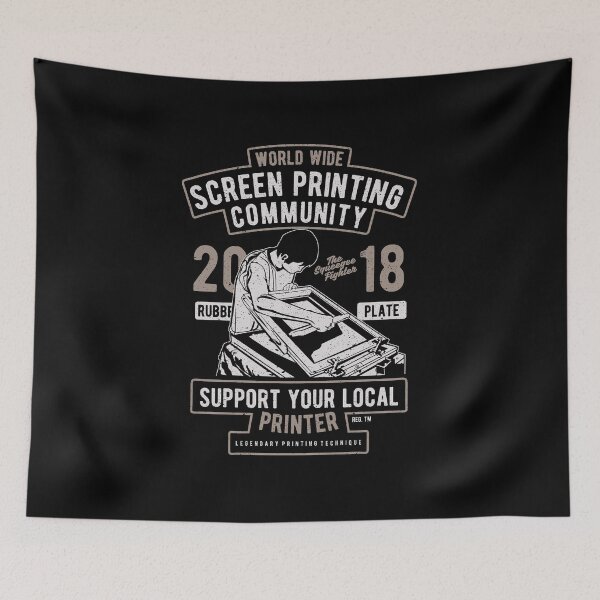 Item preview, Screen Printing Community Shirt Funny Vintage T-Shirt Great Gift for Screen Printer Friend Unisex Short-Sleeve Jersey Tee designed and sold by Panda Branda.
