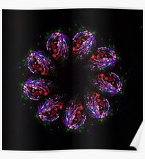 STP Screen Transfer Process - 0075 - Cam Damage based on selfie 1 Mandala Poster