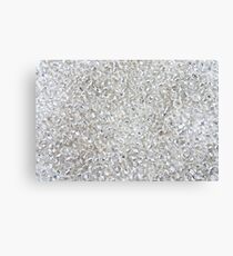 Silver Rocaille Seed Beads Canvas Print