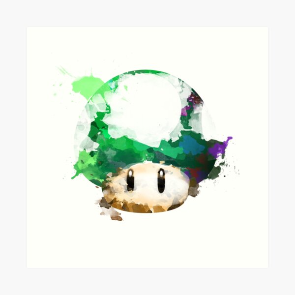 Watercolor 1-Up Mushroom Art Print
