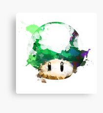 Watercolor 1-Up Mushroom Canvas Print