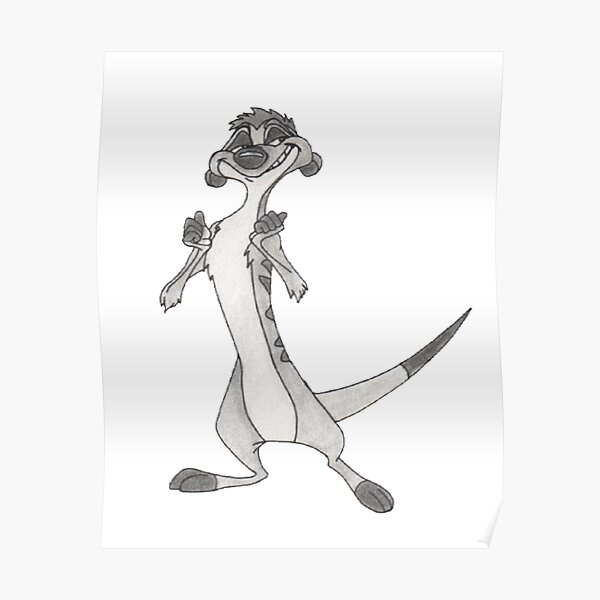 timon y pumba blanco y negro