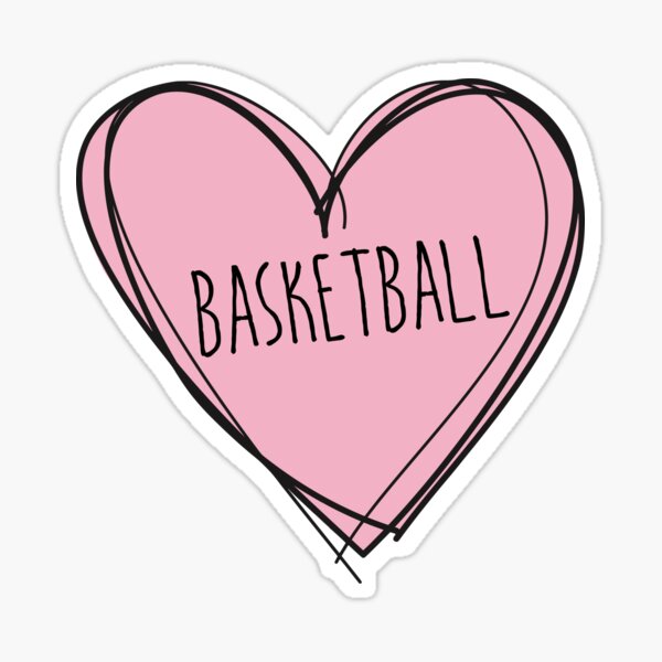 Cute Grey Pink Basketball Lover Girls Basketball Player Gift