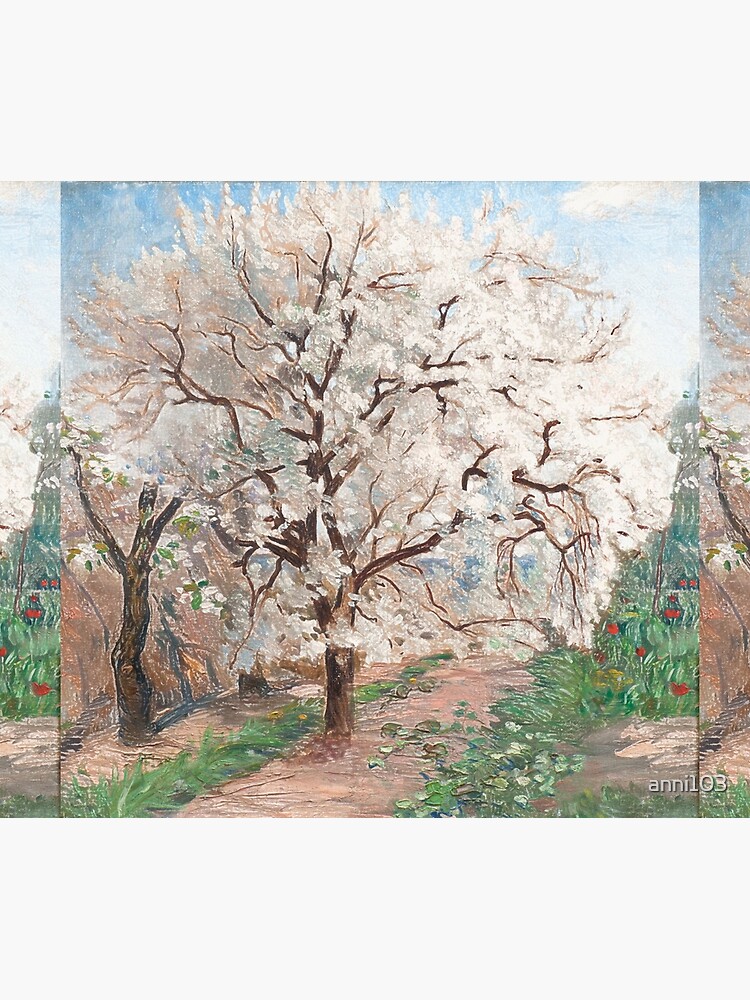 Thumbnail 2 of 2, Duvet Cover, Trees in blossom designed and sold by anni103.