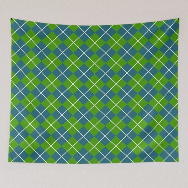Item preview, Argyle Green / Blue designed and sold by game2genesis.