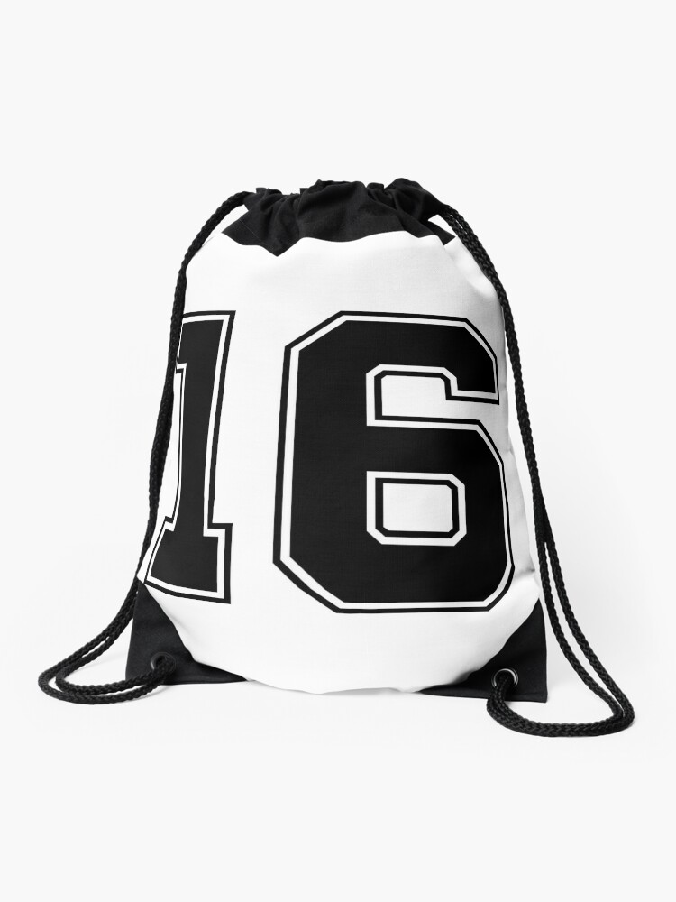 16 American Football Classic Vintage Sport Jersey Number in black