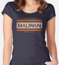 IF IT'S NOT ELEMENTAL, IT'S NOT A MALIWAN! Women's Fitted Scoop T-Shirt