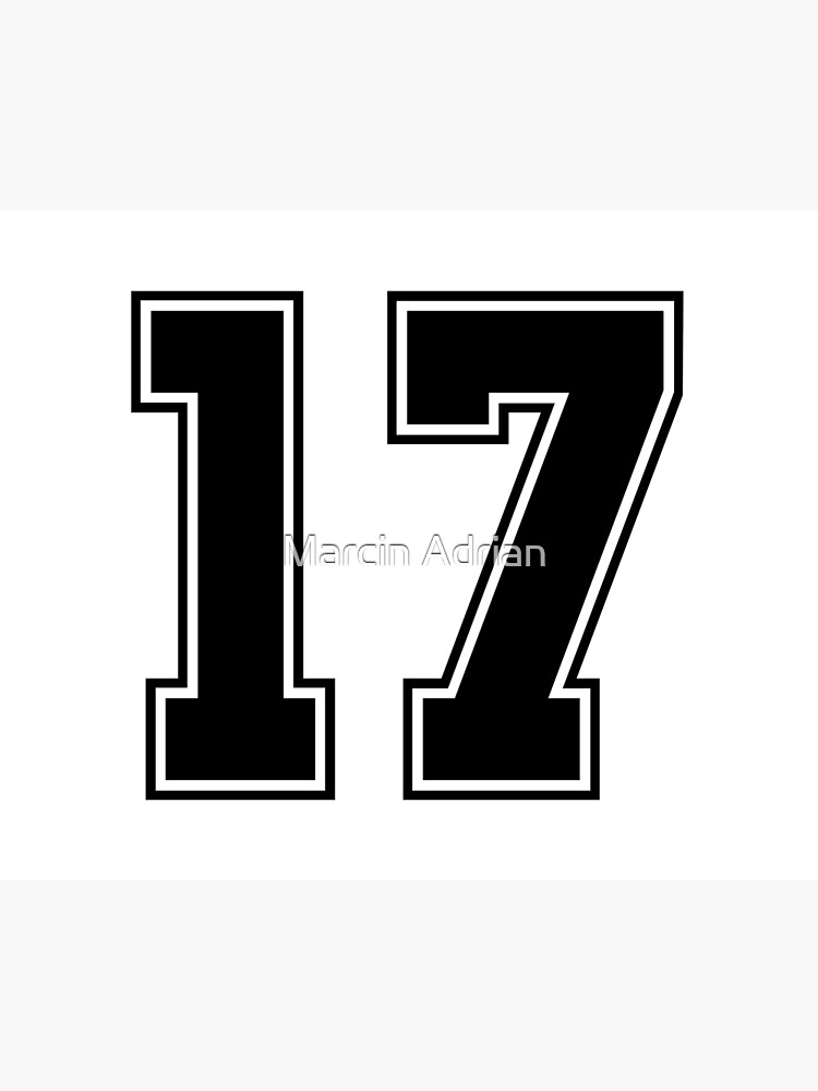 27 American Football Classic Vintage Sport Jersey Number in black number on  white background for american football, baseball or basketball  Photographic Print for Sale by Marcin Adrian