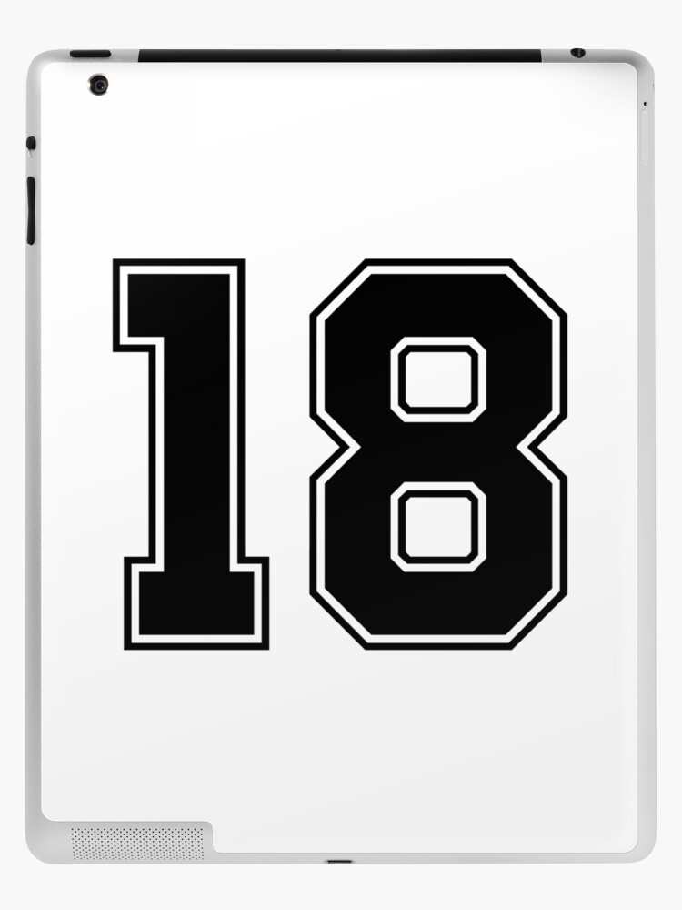 13,classic vintage sport jersey number, uniform numbers in black