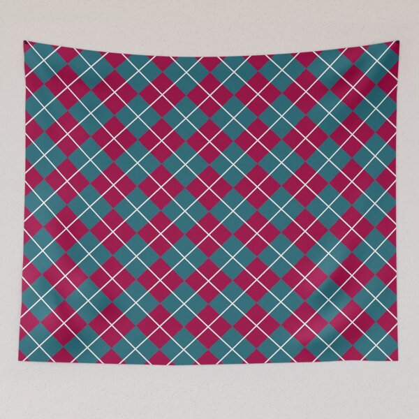Item preview, Argyle cyan / magenta designed and sold by game2genesis.