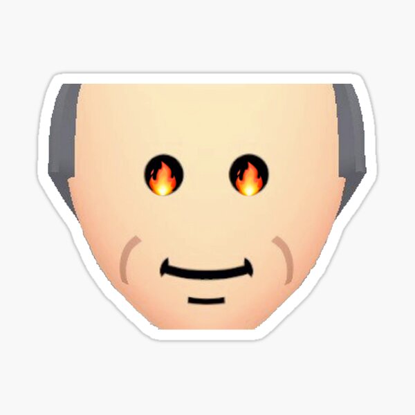 Enraged mii god Sticker